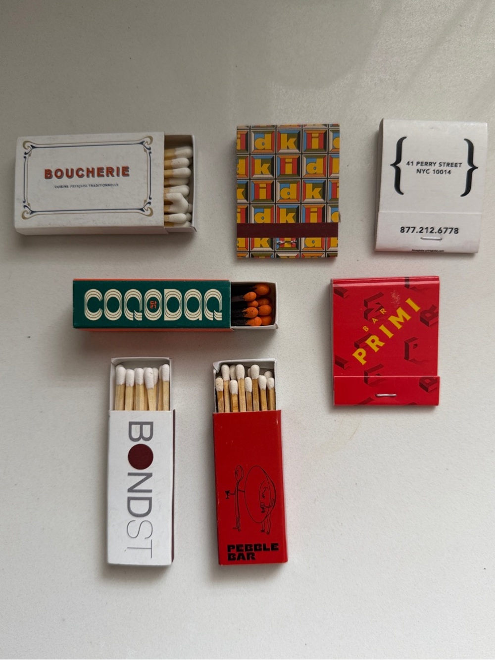 Bundle of NYC matchbooks